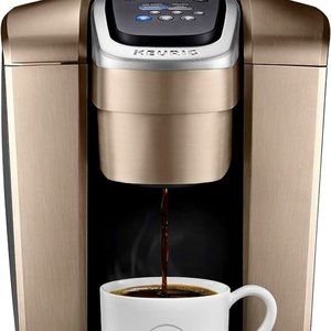Keurig K-Elite Single Serve K-Cup Pod Coffee Maker, Brushed Gold